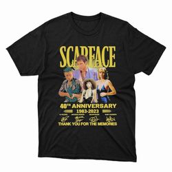 scapeace 40th anniversary 1983 2023 thank you for the memories signatures shirt, hoodie