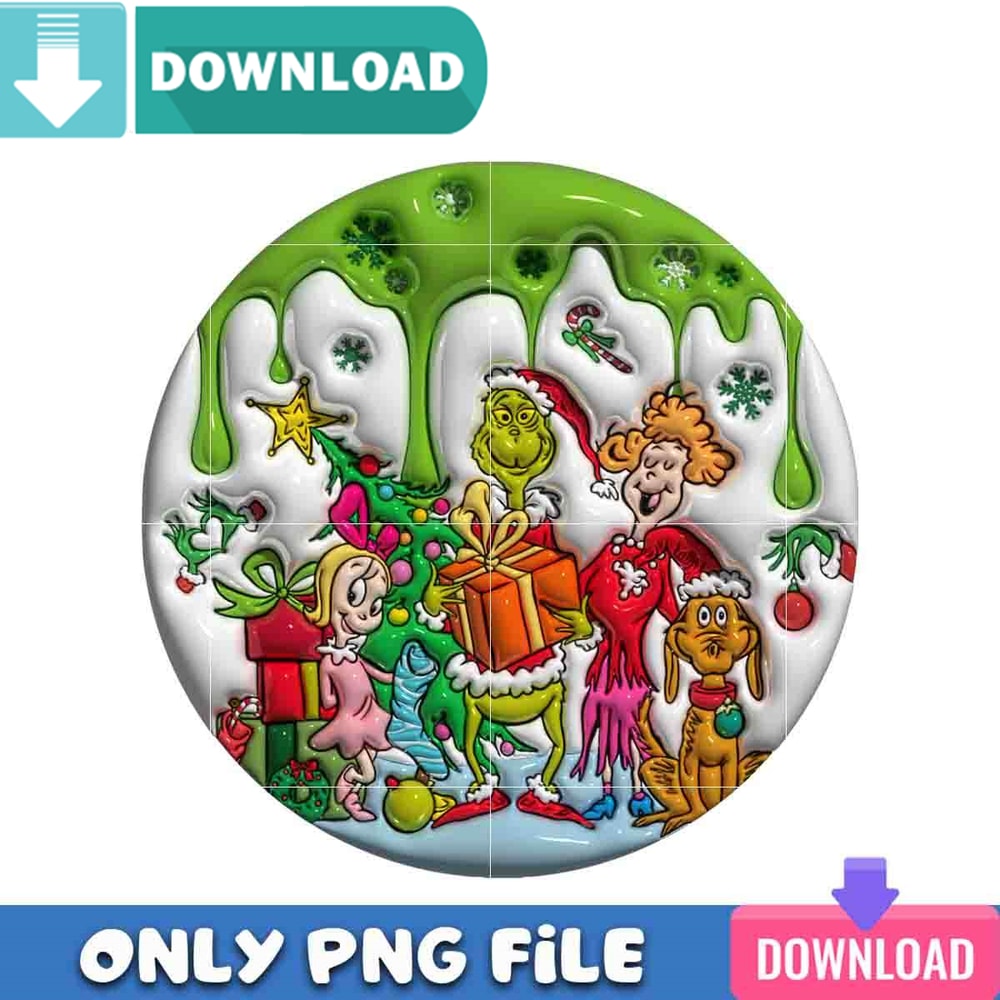 Merry Grinchmas 3D Png Best Files Design Download.jpg