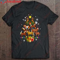 horse christmas tree version2 shirt, christmas t-shirts ladies plus size wear love, share beauty