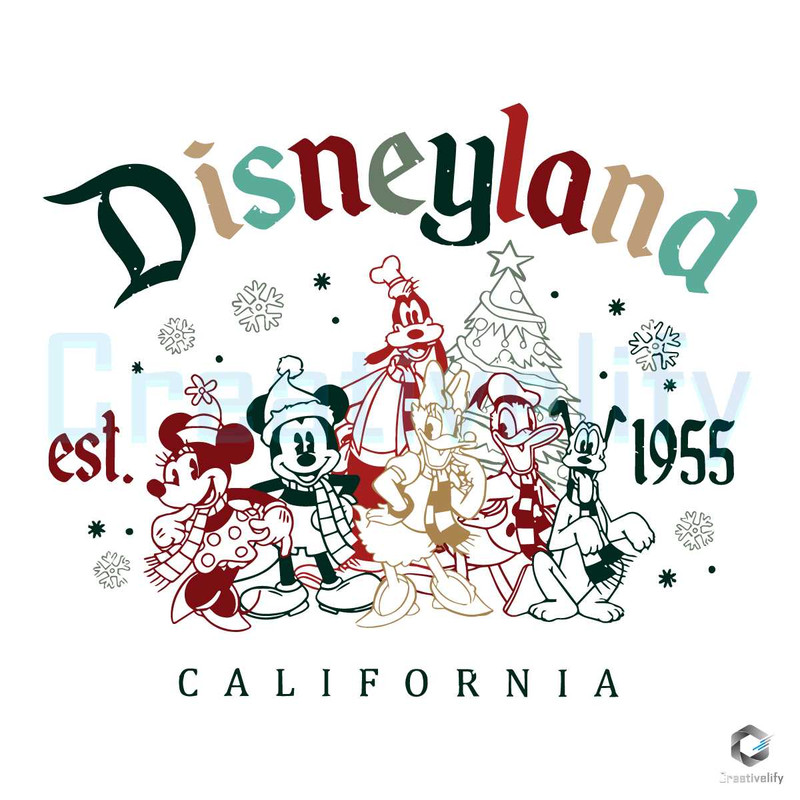Classic Disneyland Est 1995 SVG Mickey Friend California File.jpg