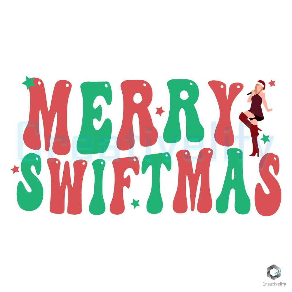 Funny Merry Swiftmas SVG Christmas Swift Cutting Digital File.jpg
