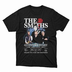 the smiths 41st anniversary 1982 2023 thank you for the memories signatures shirt