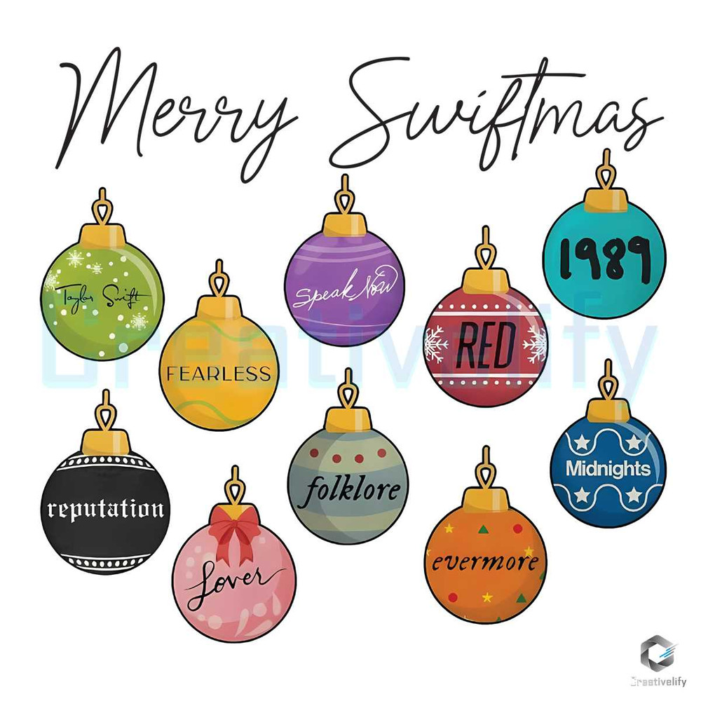 Merry Swiftmas Ball PNG Christmas File Sublimation Download.jpg