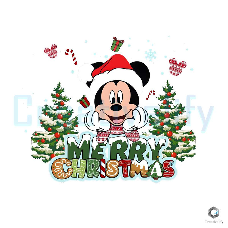 Mickey Xmas Tree PNG Cute Disney Christmas File Sublimation.jpg