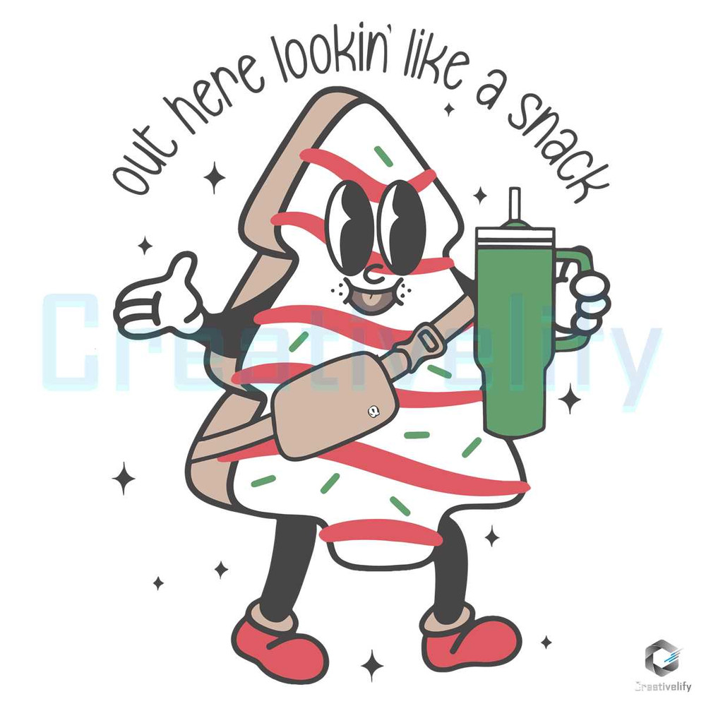 Out Here Lookin Like A Snack SVG Retro Boojee Cricut File.jpg