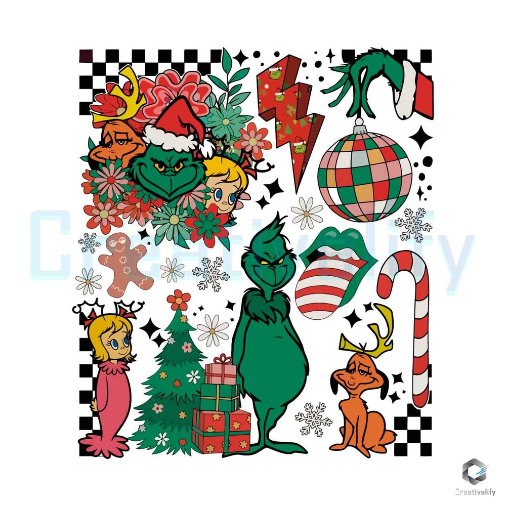 Retro Grinchmas Vibes SVG Christmas Grinch File For Cricut.jpg