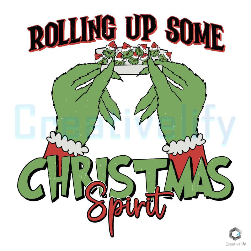 Rolling Up Some Christmas Spirit SVG Vintage File.jpg