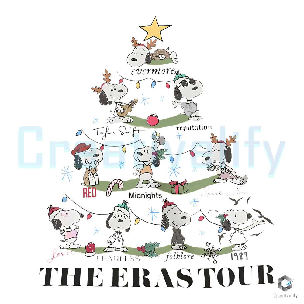 Snoopy Taylor Christmas PNG The Eras Tour Download File.jpg