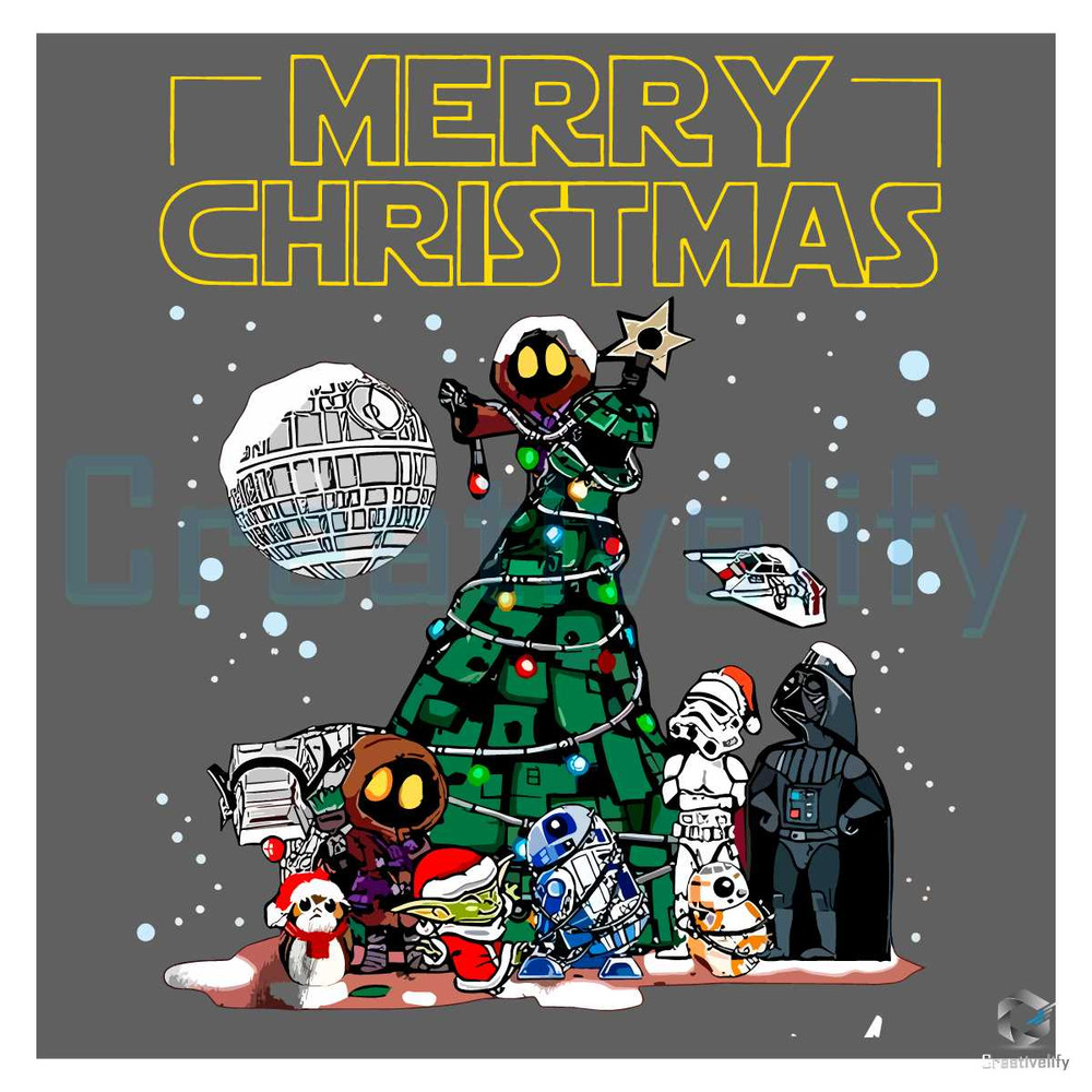Star Wars Xmas PNG Merry Disney Christmas File Sublimation.jpg