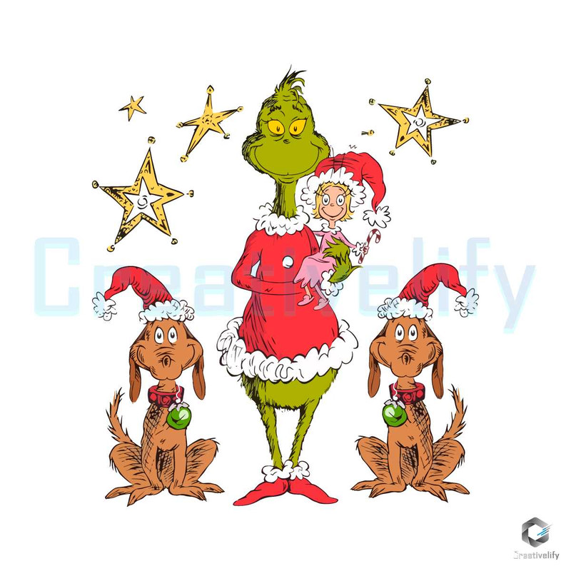 Stink And Friends Vintage SVG Grinchmas File Digital.jpg