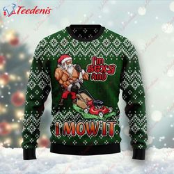 i am sexy and i mow it ugly christmas sweater, cheap ugly christmas sweater  wear love, share beauty