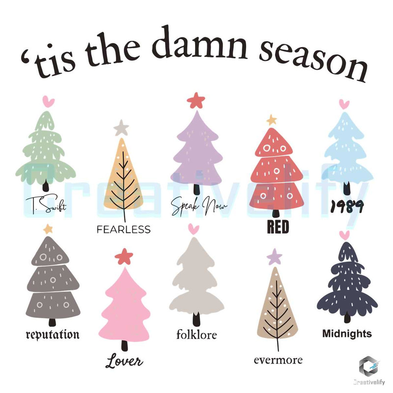 Swift Xmas Tis The Damn Season SVG Christmas Tree File.jpg