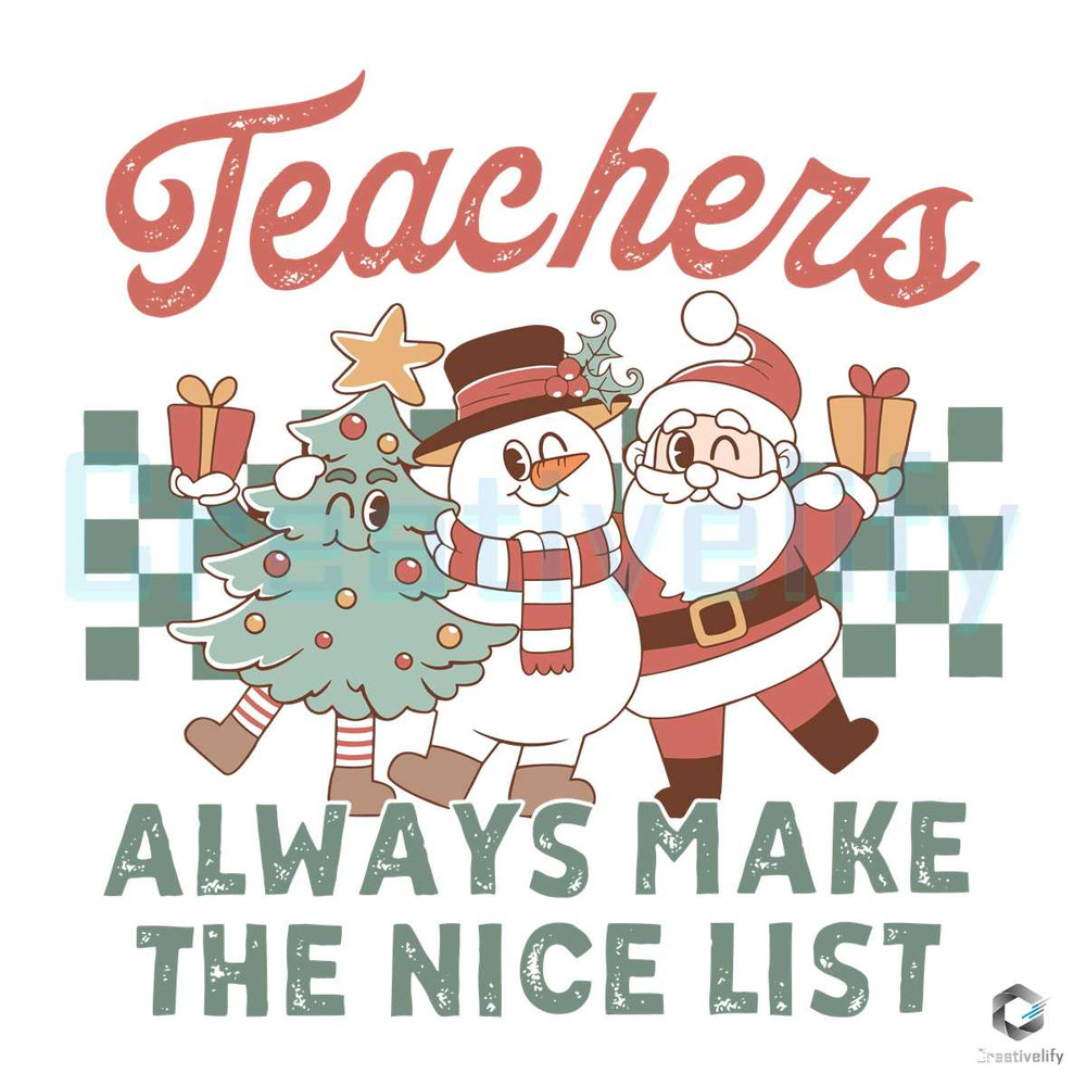 Teacher Christmas SVG Santa Xmas Tree Snowman File.jpg