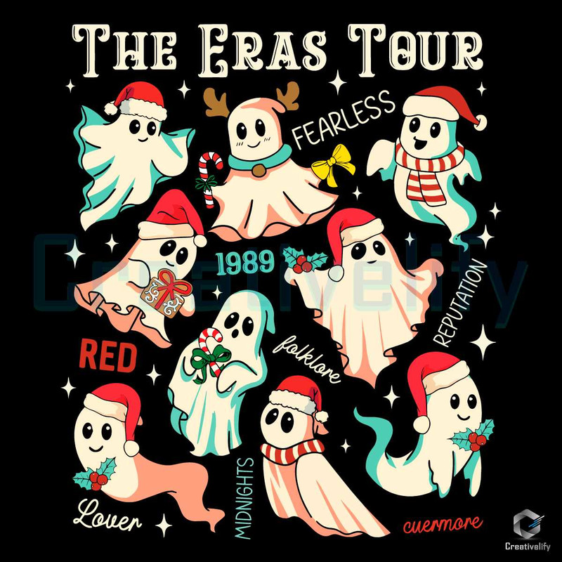 The Ghost Eras Tour SVG Santa Christmas Cricut File.jpg
