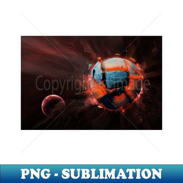 Exploding Planet - High-Resolution PNG Sublimation File - Bo - Inspire ...