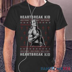 wwe shawn michaels ugly christmas sweater t-shirt