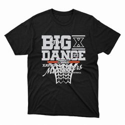 xavier musketeers university mens basketball 2023 the big dance march madness bound shirt
