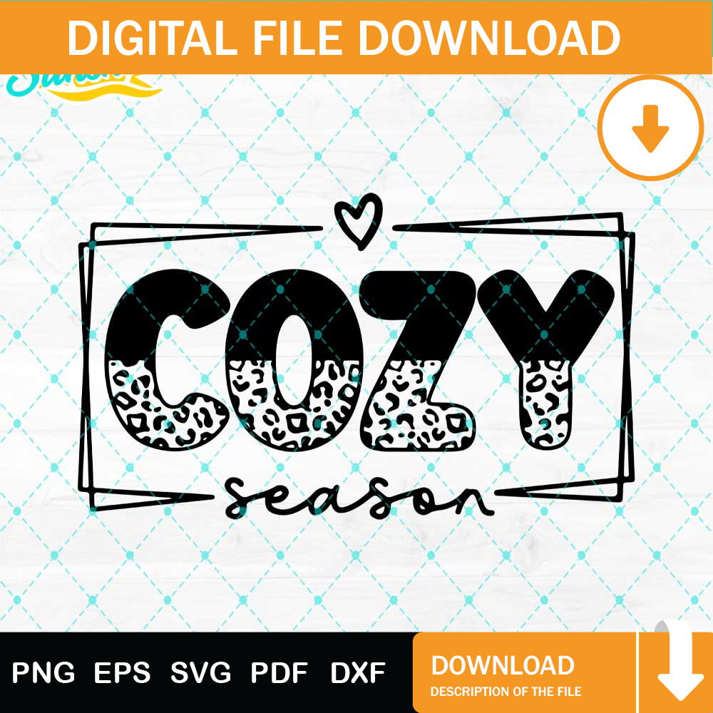 Cozy Season Svg, Leopard Thanksgiving Svg Png Dxf Eps Design Graphic.jpg