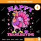 Female Turkey Happy Thanksgiving PNG, Purple Turkey.jpg