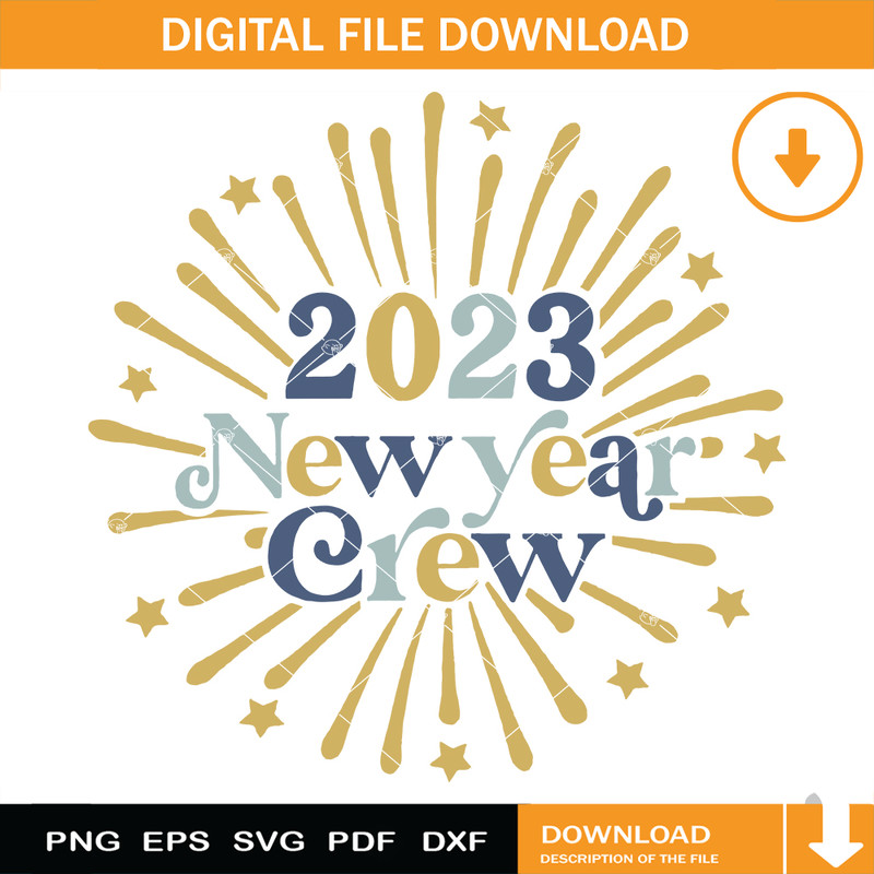 2023 New Year Crew Svg, Retro New Year Svg, New Years Eve.jpg