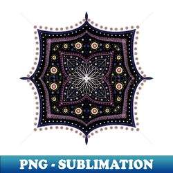 Curved 8 Flower Mandala - Sublimation-Ready PNG File - Perfect for Sublimation Art