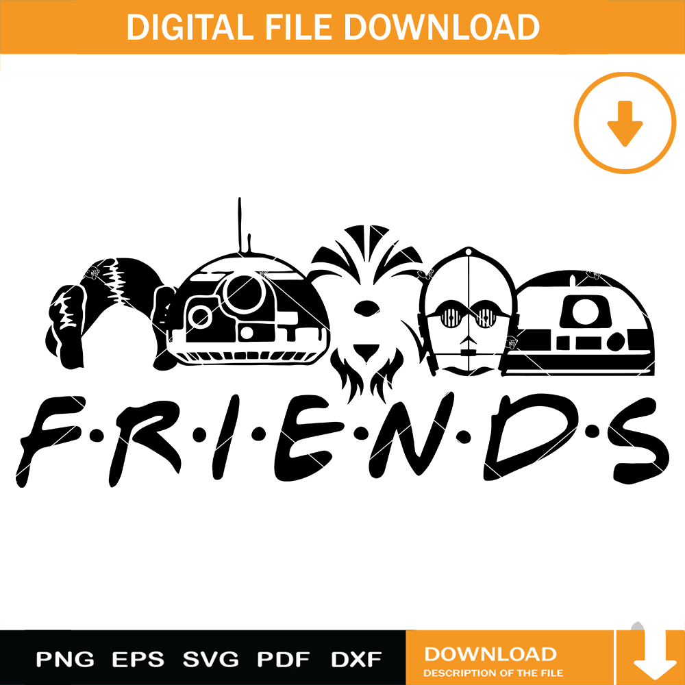 Star Wars Friends Svg, Best Friend Svg, Friends Svg.jpg