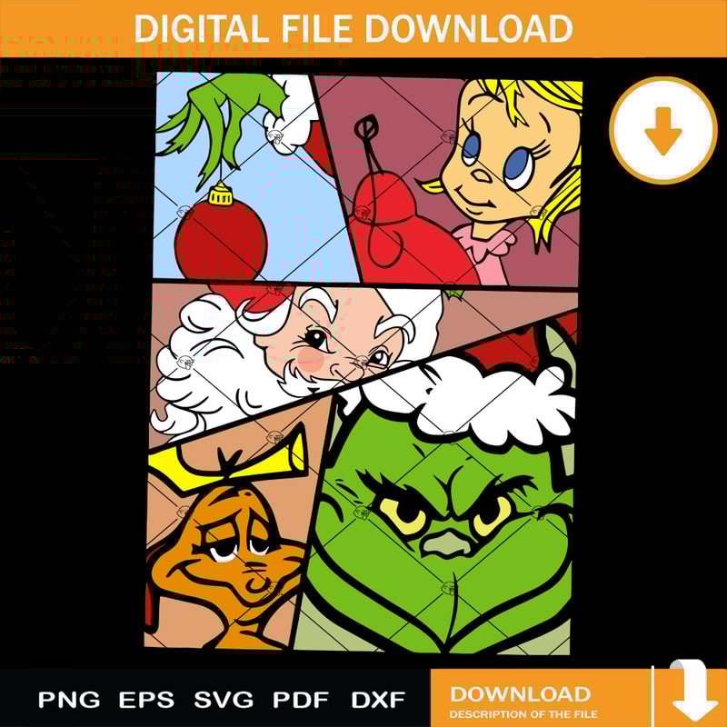 The Grinch Characters Svg, Grinchmas Svg, Funny Grinch.jpg