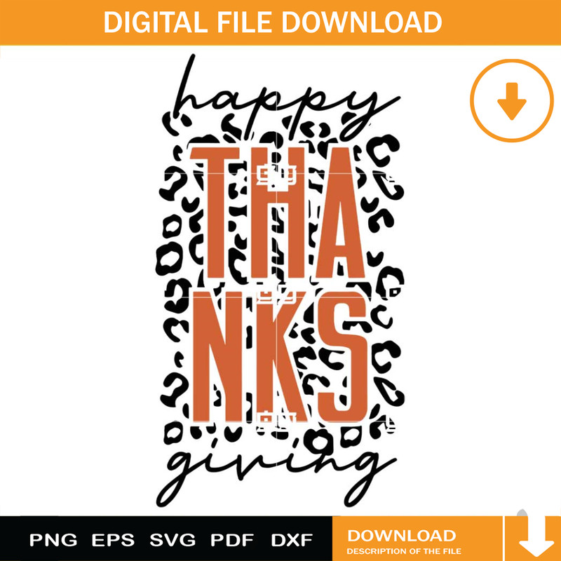 Happy Thanksgiving SVG, Thanksgiving Leopard SVG.jpg