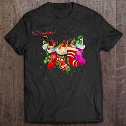 christmas stockings hummingbird version t-shirt, womens christmas shirts on sale wear love, share beauty