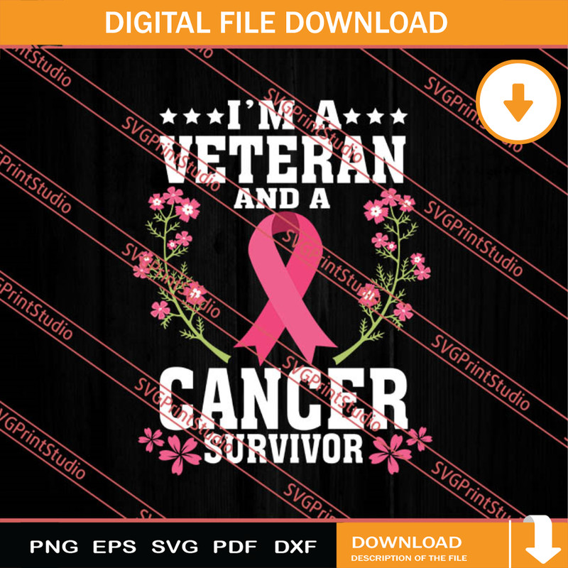 Cancer Survivor Veteran SVG, Military SVG, Veteran SVG.jpg
