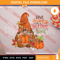 Give Thanks With A Grateful Heart PNG, Gnome Autumn PNG, Coffee Digital Download.jpg