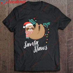 funny sloth christmas animal lover christmas gift shirt, funny christmas shirt ideas for family wear love, share beauty