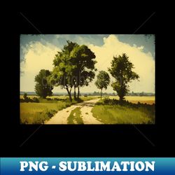 Oil Landscape claude Monet - Nature - Exclusive PNG Sublimation Download - Transform Your Sublimation Creations