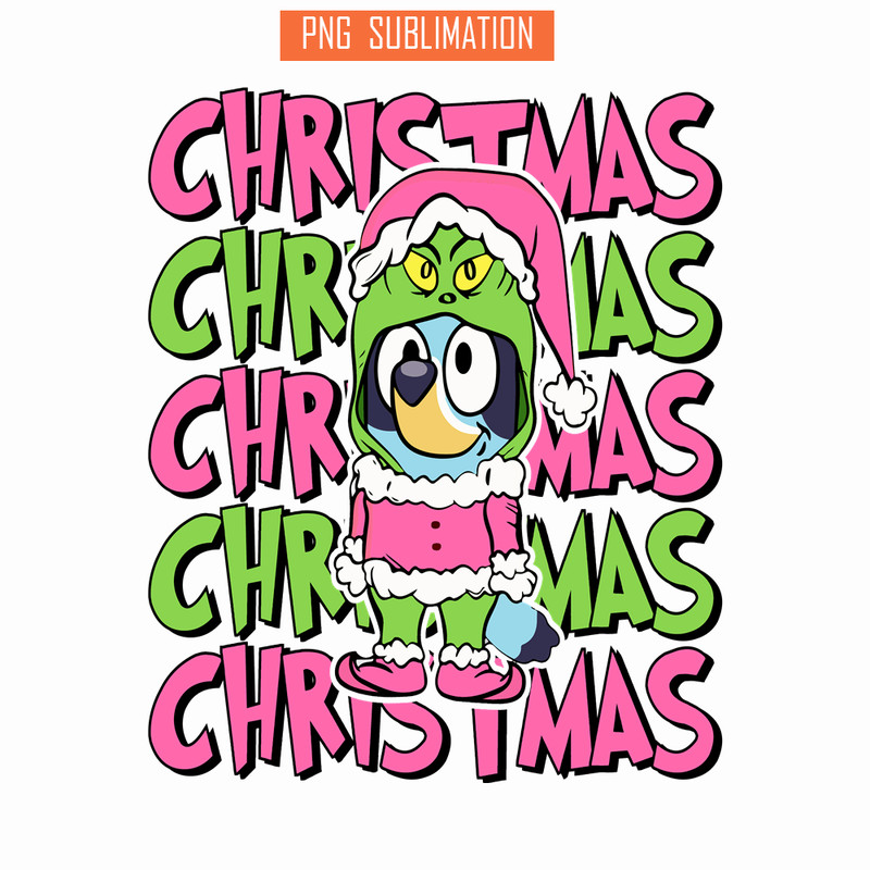 CRM13112310-Christmas Bluey And Grinch PNG, Grinch Character PNG, Bluey Costume PNG.png