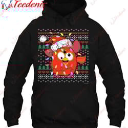 furby christmas ugly sweater gift shirt, christmas t shirts funny wear love, share beauty