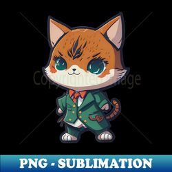 The baby cat wears a cool suit - Exclusive Sublimation Digital File - Enhance Your Apparel with Stunning Detail