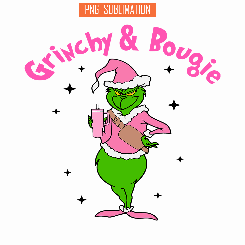CRM13112385-Grinchy And Bougie PNG, Extra Grinchy PNG, Funny Christmas PNG.png