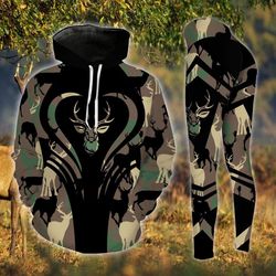 military camouflage deer hunting 3d hoodie or legging dh