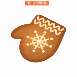 christmas glove gingerbread png