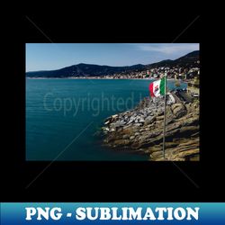 Liguria landscape photography beach and sea - Modern Sublimation PNG File - Create with Confidence