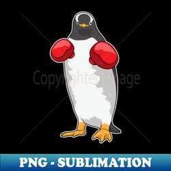 penguin boxer boxing gloves - stylish sublimation digital download - create with confidence