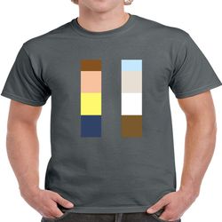 minimalistic rick and morty t-shirt