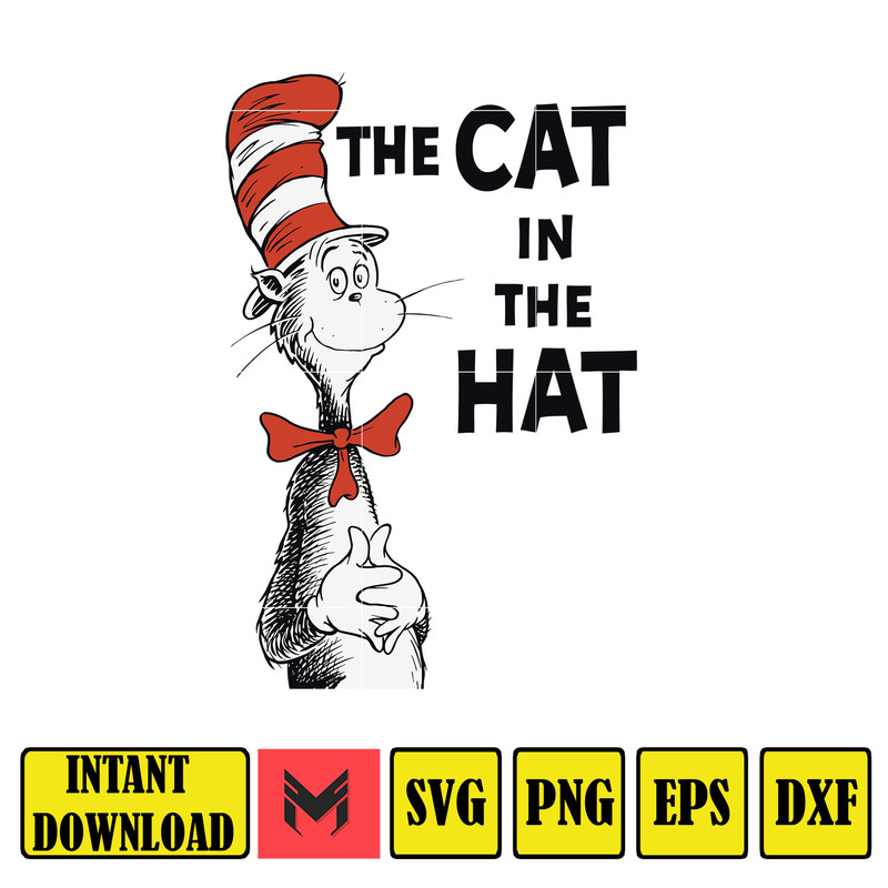 Dr Seuss Svg, Cat In The Hat SVG, Dr Seuss Hat SVG, Green Eggs And Ham Svg, Dr Seuss for Teachers Svg, Cricut, Thing Svg (11).jpg