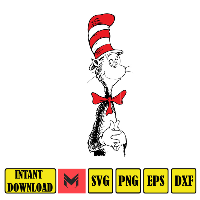 Dr Seuss Svg, Cat In The Hat SVG, Dr Seuss Hat SVG, Green Eggs And Ham Svg, Dr Seuss for Teachers Svg, Cricut, Thing Svg (25).jpg