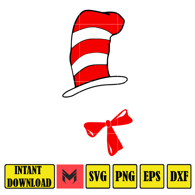 Dr Seuss Svg, Cat In The Hat SVG, Dr Seuss Hat SVG, Green Eggs And Ham Svg, Dr Seuss for Teachers Svg, Cricut, Thing Svg (81).jpg