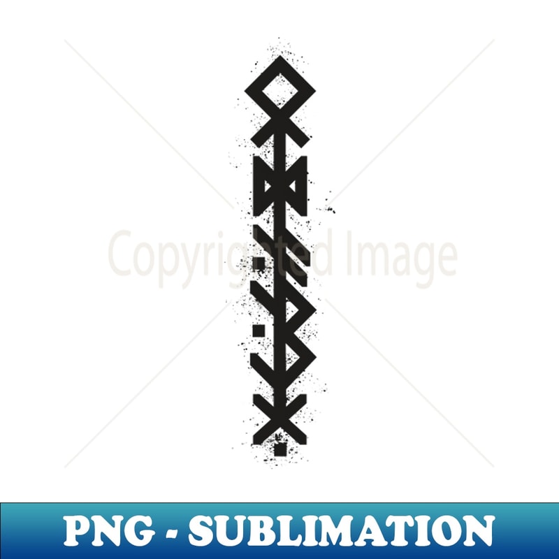 ODINS SPEAR - Black Bind Rune Design INK SPLAT - PNG Transpa | Inspire ...