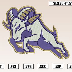 Navy Midshipmen Mascot Embroidery Designs, NCAA Embroidery Design File Instant Download