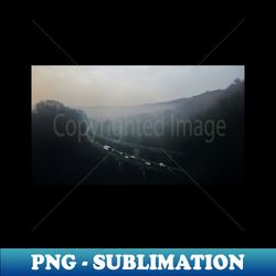 Foggy forest italian landscape photography - Unique Sublimation PNG Download - Capture Imagination with Every Detail