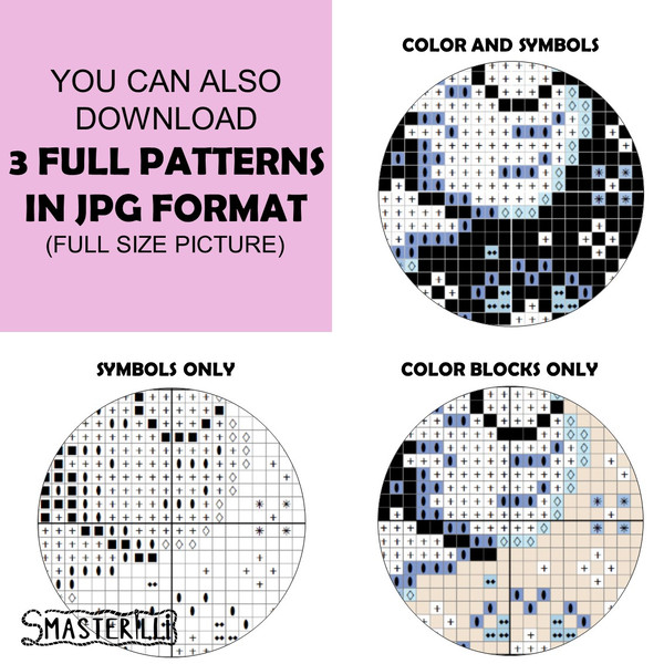 Christmas owl and snowflakes cross stitch pattern PDF 0424 3.JPG