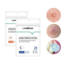 lanbena acne pimple patch invisible acne removal stickers blemish treatment acne master pimple remover daily / night